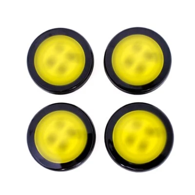 Tapacubos centrales de rueda amarillos de aleación de repuesto para Scion FR-S GT86 GR86 18" solamente Foto 1 de 4