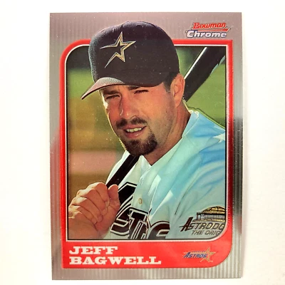 Tarjeta cromada Jeff Bagwell 1997 Bowman #68 MLB Houston Astros Foto 1 de 2