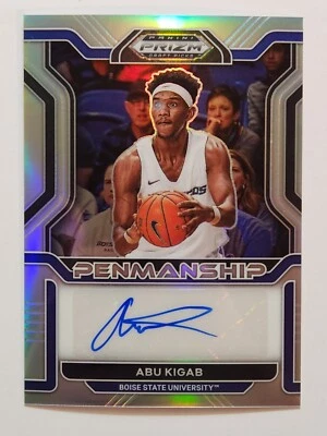 2022-23 Panini Prizm Draft Picks #CP-ABU Abu Kigab Silver Prizm Rookie Auto RC - Image 1 of 2