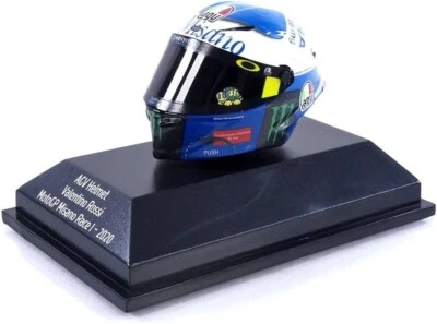 MINICHAMPS 1/8 AGV HELMET VALENTINO ROSSI MISANO MOTOGP 2020 RACE 1 399200076 - Image 1 of 4