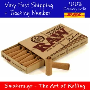 5x PCS RAW Perfecto Pre Rolled Cone Unrefined Filter Tips - Picture 1 of 6