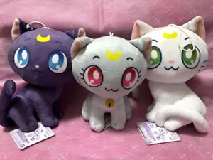 Sailor Moon Eternal x Sanrio Luna Artemis Diana Plush Doll Set of 3 from JPN NEW - Picture 1 of 2
