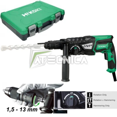 Martello tassellatore 230V SDS Hitachi Hikoki DH28PMY 850W 3 modalità + mandrin - Immagine 1 di 4
