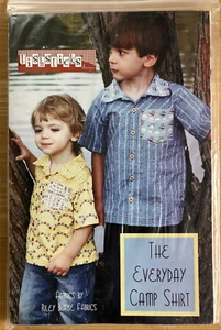 Kinder Everyday Camp Shirt Muster Gr. 12 Monate - 5T Fischstäbchen Designs - Bild 1 von 3