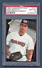 1993 Classic Best Gold Andy Pettitte Yankees #117 Rookie PSA 8 #21430020