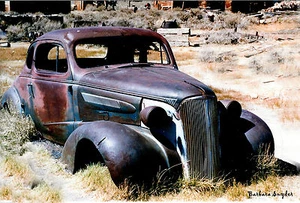Bodie Plymouth von Barbara Snyder Foto signiert altes Auto California Ghost Town 1218 - Bild 1 von 1