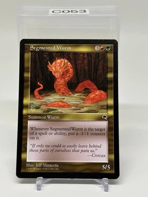 Magic the Gathering Segmented Wurm Tempest MTG - Image 1 of 2