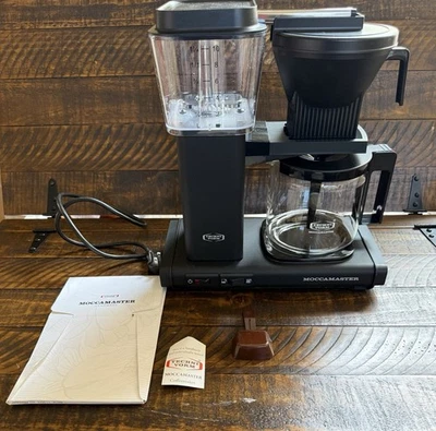 Moccamaster by Technivorm KBGV Select 10-Cup Coffee Maker Matte Black 53948 READ - Image 1 of 4