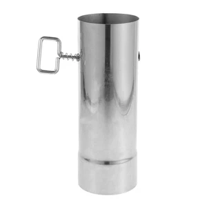 Chimney Regulating Pipe Fire Stove with Damper Stainless Steel - Picture 1 of 12