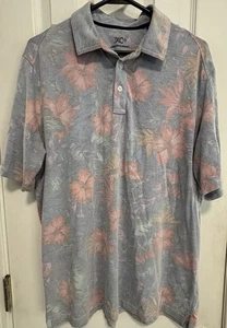 Polo Johnston & Murphy XC4® Performance Algodón Piqué Talla L Golf Tropical - Imagen 1 de 8