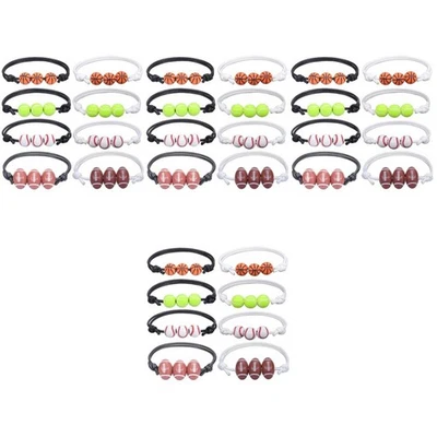  4 Count Fußball Armband Sportzubehör Basketball -Charme Sportarmband - Bild 1 von 4