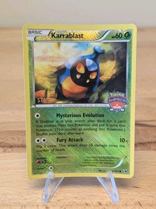 Pokemon Karrablast 8/101 Campionati Città STAFF Promo Holofoil Crosshatch LP - Foto 1 di 8