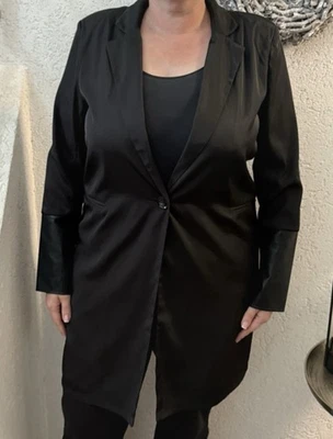 Damen NÜ Damenblazer lang Schwarz Gr. L Neuwertig Schwarz - Bild 1 von 4