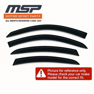 Out-Channel JDM Vent Visors for 4pcs Kia Rio Sedan 2012-2017 - Picture 1 of 7