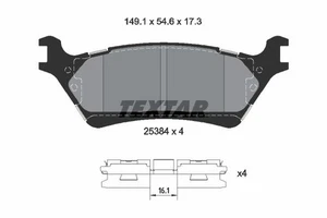 2538401 SET PASTIGLIE FRENO, FRENO A DISCO ADATTO A FORD USA F-150 6.2 - Foto 1 di 4