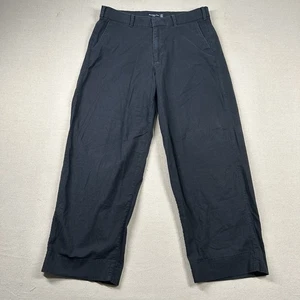 Abercrombie Fitch Linen Blend Pants Mens 34x32 (fits 34x29) Solid Baggy Wide - Picture 1 of 10