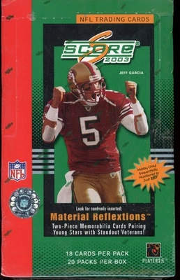 2003 SCORE HOBBY SEALED FOOTBALL BOX 20 PACKS, 18 CARDS PER PACK (READ) - Image 1 of 2