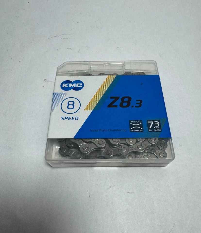 KMC Z8.3 1/2x3/32x116L 8 Speed 8spd Chain Silver Gray