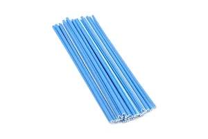 Theory Wheelie Bike Bikelife Reflective Spoke Skin Covers - 10.6" Long RoS Blue - Picture 1 of 1