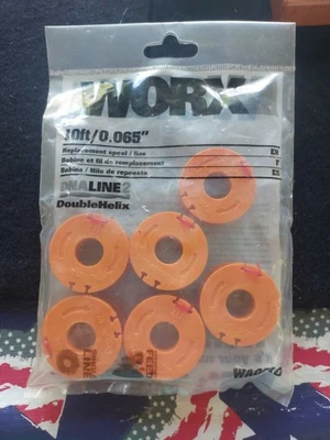 6 Pk Spool String Trimmer Line Fits for WORX WA0010 - Image 1 of 4