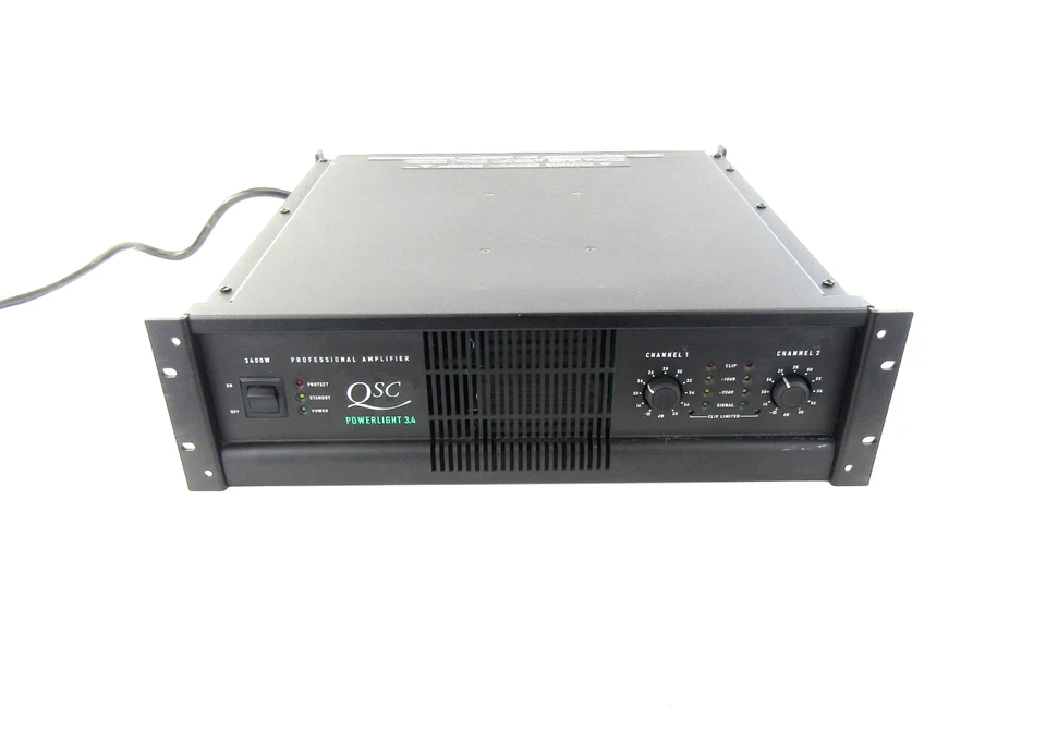 QSC Powerlite 3.4 PL3.4 3400 Watt Professional Amplifier - Image 1 of 4