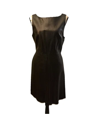 Vestido de cuero para mujer Ali RO talla 12 negro sin mangas Foto 1 de 4