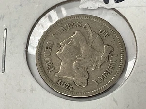 1872 3 Cent lll Nickel U.S. Coin - Picture 1 of 4