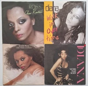 Diana Ross X 4 Picture Sleeves 7"Singles All Listed - Picture 1 of 2