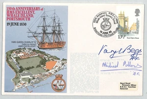 GB QEII 1980 Cover *HMS EXCELLENT* Whale Island Anniversary Signed XE242 - Picture 1 of 12