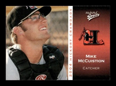 2004 Multi-Ad Hickory Crawdads #22 Mike McCuistion NM Near Mint BXCP05 - Image 1 of 2