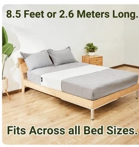 Grounding Well Flat Bed Sheet 60cm (23.6in) x 265cm (104.3in) Organic Cotton New - Picture 1 of 6