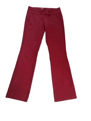 MARCIANO by GUESS Women's Red Mid-Rise FLARE Pants 30/32  Trousers Y2K Retro - Image 1 of 4