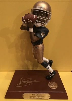 Tim Brown - Estatuilla de Notre Dame - The Memory Company - Estatua de Heisman - Nueva en caja Foto 1 de 4