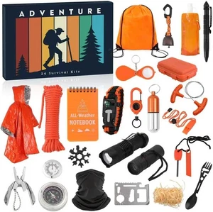 Survival Kit Advent Calendar 2025 for Men - 24 Days Christmas Countdown Calendar - Picture 1 of 6