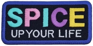 Spice Up Your Life Patch ferro/cucito distintivo spezie ragazze retrò anni 90 musica pop regalo - Foto 1 di 2