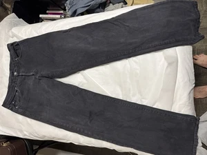 VERSACE JEANS COUTURE Men's Cotton Straight Denim Jeans Pants Black Size 32-34 - Picture 1 of 5