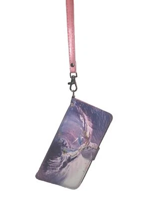 Lavender iPhone Case For 7 Plus/8 Plus Flip Wallet w/Card Holder Shockproof ULAK - Image 1 of 4