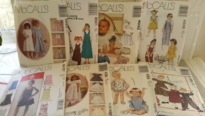 Lot of 8 Kids McCall's Vintage to Modern Sewing Patterns CUT - Picture 1 of 8