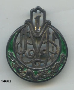 Insigne , 4 BM. / 1 Rgt. de Tirailleurs Algériens - EO. , ( ARGENT ) - Imagen 1 de 1
