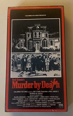 Murder By Death VHS Peter Falk Sealed Watermark 1985 Columbia Tristar NEW SEALED - Image 1 of 2