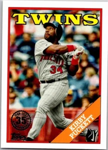 2023 TOPPS SERIES 1 #T88-23 KIRBY PUCKETT 1988 35TH ANNIVERSARY - Picture 1 of 2