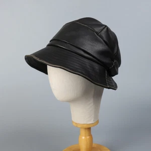 1x Femme Simili Cuir Surdimensionné Journaux Béret Casquette Rétro Décontracté - Picture 1 of 13