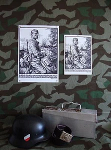 German Soldier WWII WW2 Print Poster Art wehrmacht Georg Sluyterman war vintage - Bild 1 von 3