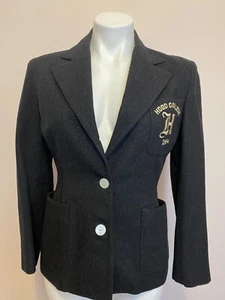 Hood College Wool Lined Blazer Gray Vintage Robert Rollins Blazer M - Picture 1 of 9