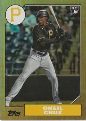 2022 Topps Archives - 1987 Topps Design Oneil Cruz #211 Rainbow Foil /199 (RC) - Image 1 of 2
