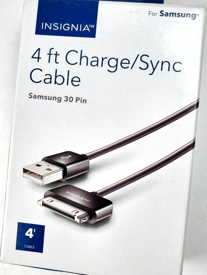 INSIGNIA 4 FT Charge / Sync Cable for Samsung 30-Pin (19A14H) - Image 1 of 1