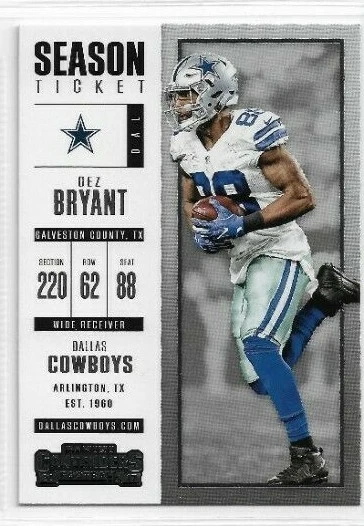 2017 Panini Contenders Dez Bryant Base Card # 78 - Image 1 of 1