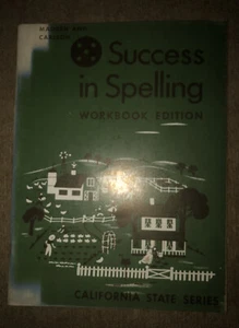 1955 California State Success In Spelling Madden & Carlson Workbook Edition - Picture 1 of 2