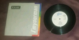 Wham! UK import 45 I'm Your Man / Do it Right George Michael 1985 Epic A 6716 ex - Picture 1 of 2