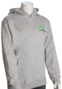 Quiksilver Boy's Omni Wave Pullover Hoody - Light Grey Heather - New - Picture 1 of 2
